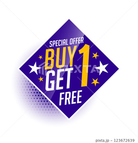 buy one get one free bogo sale banner buy one get one free bogo sale banner 123672639
