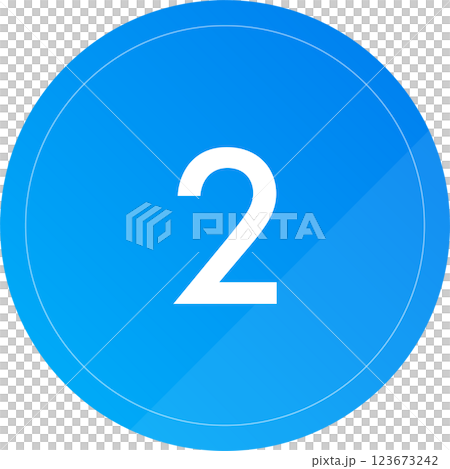 簡單時尚的藍色漸層數字 2 簡單時尚的藍色漸層數字 2 123673242