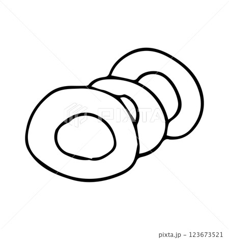 Doodle illustration of food for the bagel holiday. Doodle illustration of food for the bagel holiday. 123673521
