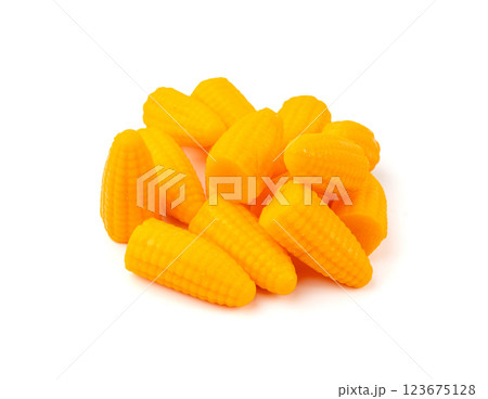 Corn ear chews, jelly milk chewable candies with corn flavor, Vietnamese chewable candies 123675128