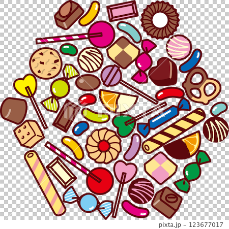 Sweets collection 123677017