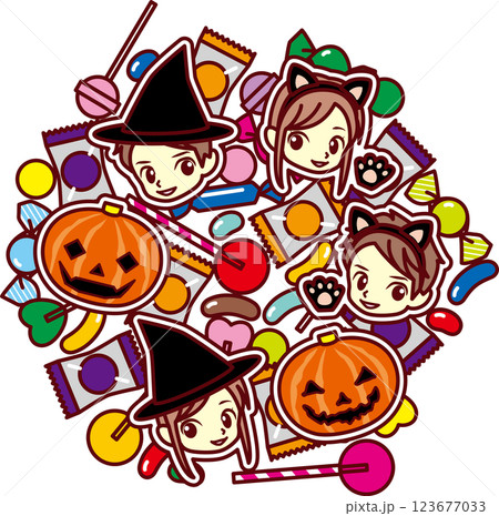 ハロウィン集合 ハロウィン集合 123677033