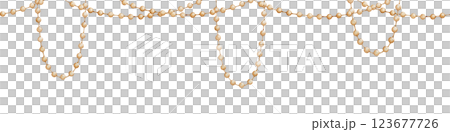 Seamless Garland Border illustration with golden balls and ropes. Watercolor illustration of pattern for circus, carnival, or festive designs on isolated background. Colorful frame for childish party. Seamless Garland Border illustration with golden balls and ropes. Watercolor illustration of pattern for circus, carnival, or festive designs on isolated background. Colorful frame for childish party. 123677726