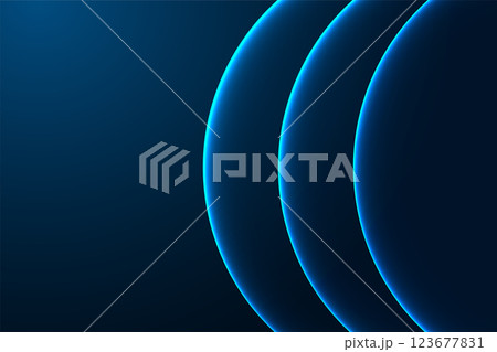 Abstract futuristic blue glowing wave design. Modern dark blue vector background for technology 123677831