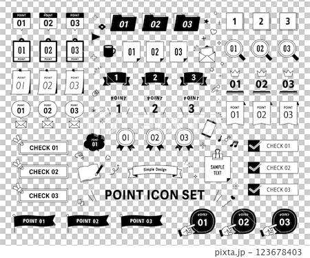 數位標題絲帶點檢查設計框架向量線描集裝飾 123678403