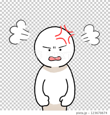 illustration of angry person 123678674