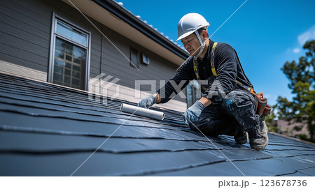 屋根の塗装業者 屋根の塗装業者 123678736
