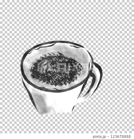 咖啡粉紅單色插圖 123678888