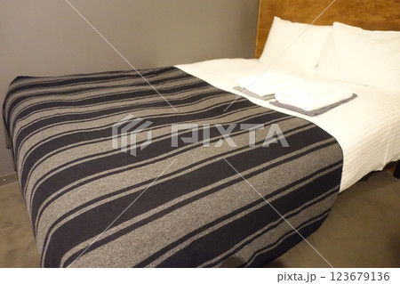 ダブルベッドがあるホテルの部屋 123679136