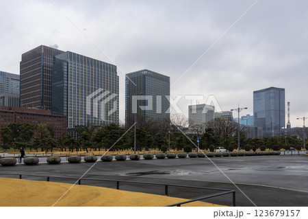 皇居周辺の風景 123679157