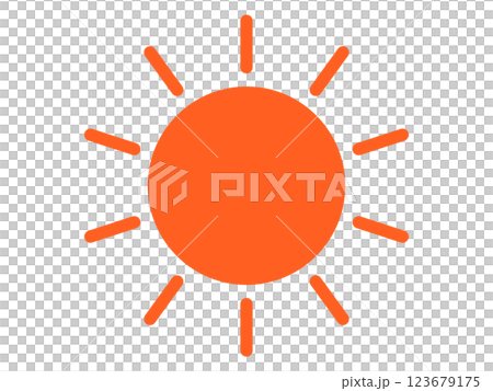 Sun icon (sunny mark) 123679175