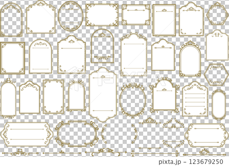 優雅的框架集 123679250