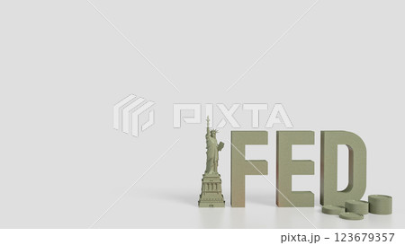 The Statue of Liberty and text for Business concept 3d Rendering. The Statue of Liberty and text for Business concept 3d Rendering. 123679357