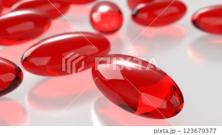 The Red pill for Astaxanthin or Heathy concept 3d Rendering. The Red pill for Astaxanthin or Heathy concept 3d Rendering. 123679377