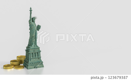 The Statue of Liberty for Business concept 3d Rendering. 123679387