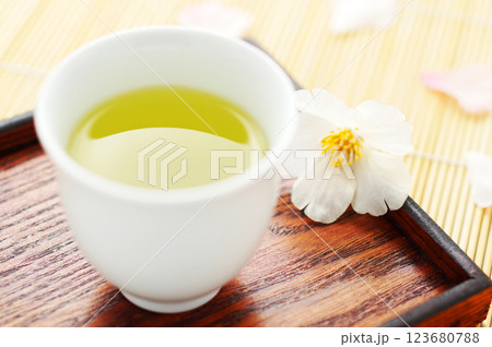 春のお茶(緑茶) 123680788