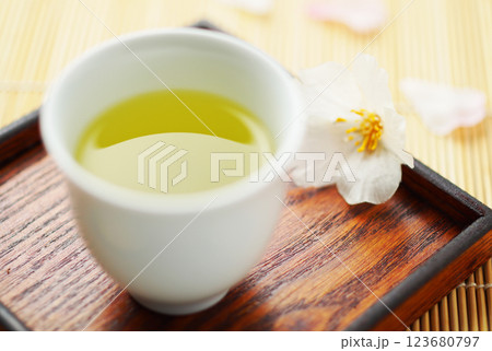 春のお茶(緑茶) 123680797