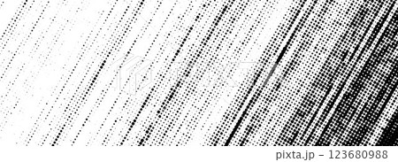 Halftone diagonal scratch background. Fading grit noise texture. Dotted pop art sandy wallpaper. Retro pixel backdrop. Anime or manga style comic overlay. Vector grunge slanted halfton glitch template Halftone diagonal scratch background. Fading grit noise texture. Dotted pop art sandy wallpaper. Retro pixel backdrop. Anime or manga style comic overlay. Vector grunge slanted halfton glitch template 123680988