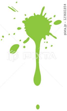Vibrant Green Paint Splash Vector Vibrant Green Paint Splash Vector 123681854