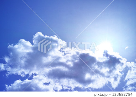 青空と雲イメージ 青空と雲イメージ 123682784