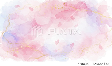 桜の水彩画イラスト 桜の水彩画イラスト 123683138