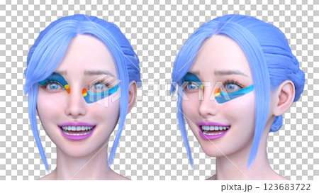 Close-up of a woman's face Close-up of a woman's face 123683722