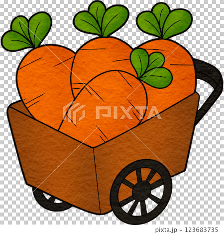 The illustration of a cart 123683735