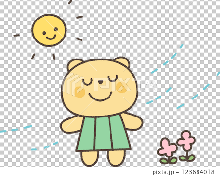 熊感受到春風 123684018