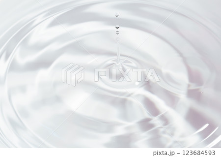 水面に落ちる水滴. 123684593