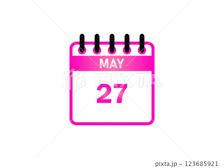 May 27 Calendar Icon 123685921