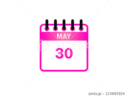 May 30 Calendar Icon May 30 Calendar Icon 123685924