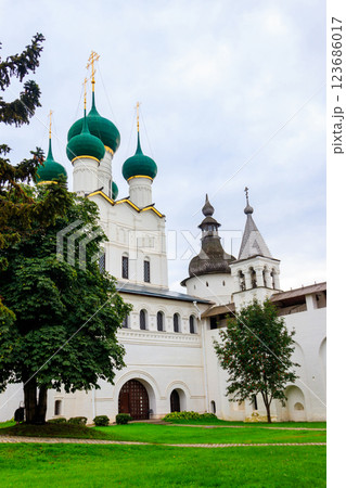 Architectural ensemble of the Rostov Kremlin in Rostov Veliky, Russia. Golden ring of Russia 123686017