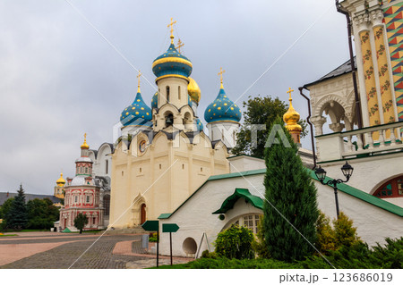 Trinity Lavra of St. Sergius in Sergiev Posad, Russia 123686019