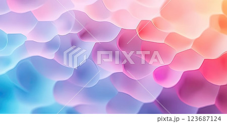 Colorful abstract background with soft shapes blending together in hues of purple, pink, and blue 123687124