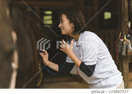 involved with horses involved with horses 123687527