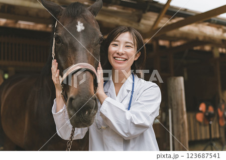 involved with horses 123687541