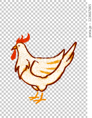 ニワトリ3 123687865
