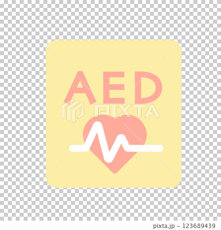 AED 圖示說明 123689439