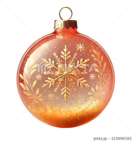 red Christmas ball 123690165