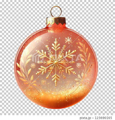 red Christmas ball 123690165