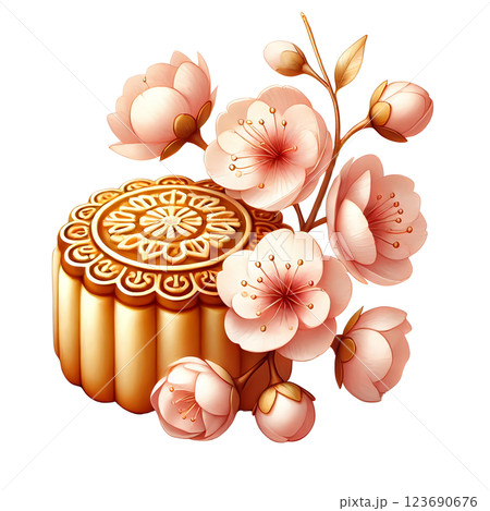 cherry blossom Chinese Lunar new Year  123690676