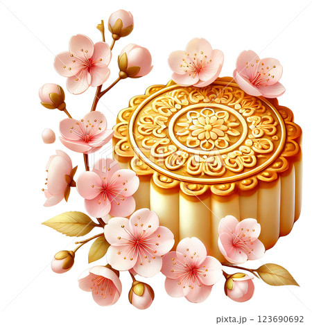 cherry blossom Chinese Lunar new Year  123690692