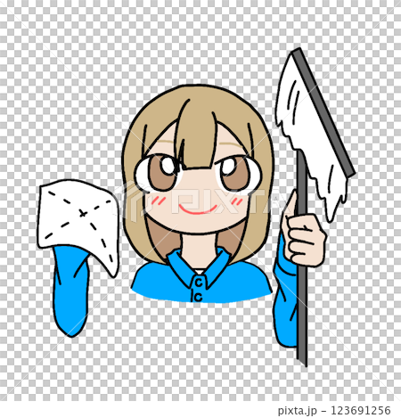 清潔女孩 123691256