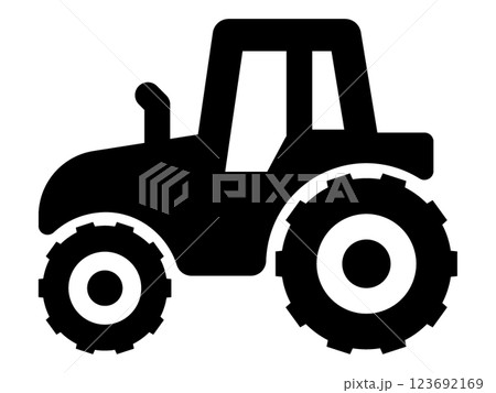 トラクターのアイコン 123692169