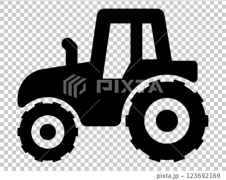 トラクターのアイコン 123692169