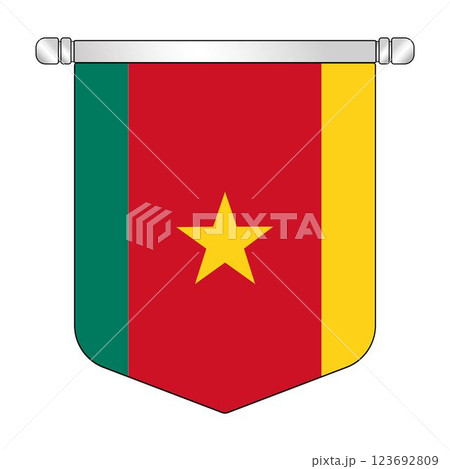 Cameroon national hanging pennant flag 123692809