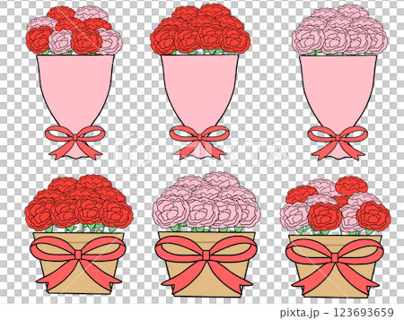 康乃馨套裝（附線條） 123693659