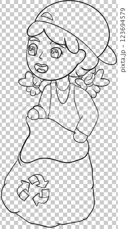 Coloring book Environmental Cleaning Activities 123694579