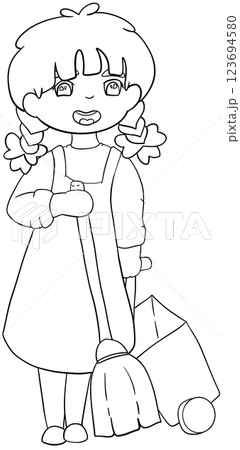 Coloring book Environmental Cleaning Activities 123694580