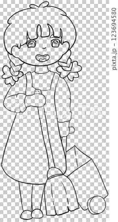 Coloring book Environmental Cleaning Activities 123694580
